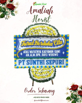 Papan Bunga Duka di Karangmoncol