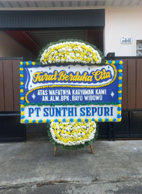 Papan Bunga Duka di Karangmoncol